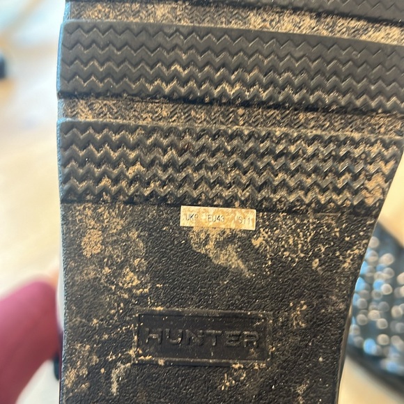 Hunter Women’s Refined Gloss Quilted Rain Boots tall Sz 11 - Picture 11 of 12